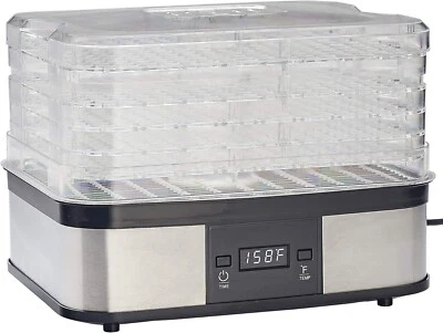 LEM Products 5-Tray Digital Dehydrator, Plastic and Stainless Steel - New Boxed - Image 1 of 2