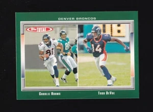 2006 Topps Total Charlie Adams Todd DeVoe #320 Denver Broncos - Picture 1 of 2