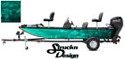 Crappie Fishing Fish Boat Bass Skeletons Wrap Decal Usa Graphic Vinyl Teal Black