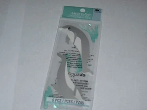 Scrapbooking Crafts Stickers Jolee's Dolphins Pair Water Splashes Gray Grey 2 - Picture 1 of 1