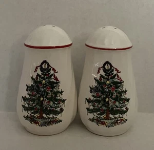 Vintage Weihnachten Salz und Pfefferstreuer geschmückter Baum Made in Japan - Bild 1 von 7