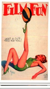 Tarjeta comercial erótica picante #18 1992 para hombre cubierta magnética de los años 30 GGA - Imagen 1 de 2
