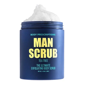 Scrub corpo esfoliante Tea Tree da uomo - Detergente per la pelle definitivo, barattolo da 21 oz - Foto 1 di 6