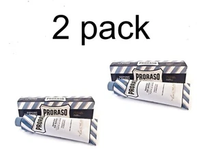 2x Proraso Blue Sapone de Barba Moisturizing Shaving Face Cream 150ml /5.2 fl oz - Picture 1 of 4