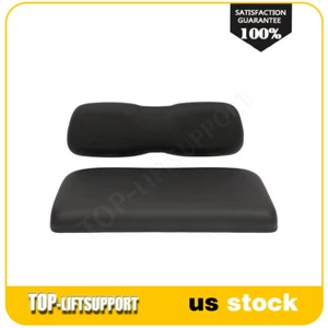 Black Golf Cart Front Cushion Set For Club Car DS Golf Cart - Picture 1 of 9
