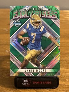 2023 BOWMAN UNIVERSITY CHROME Dante Moore EARLY RISERS GREEN RC REFRACTOR 10/99