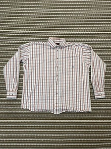 ARIAT Western Hemd Herren XXL 2XL weiß rot kariert langarm belüftet Achseln Rodeo - Bild 1 von 19
