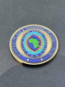 US AFRICA COMMAND STRATEGY PLANS & PROGRAMS J5 SPP DIRECTORATE CHALLENGE COIN - Picture 1 of 3