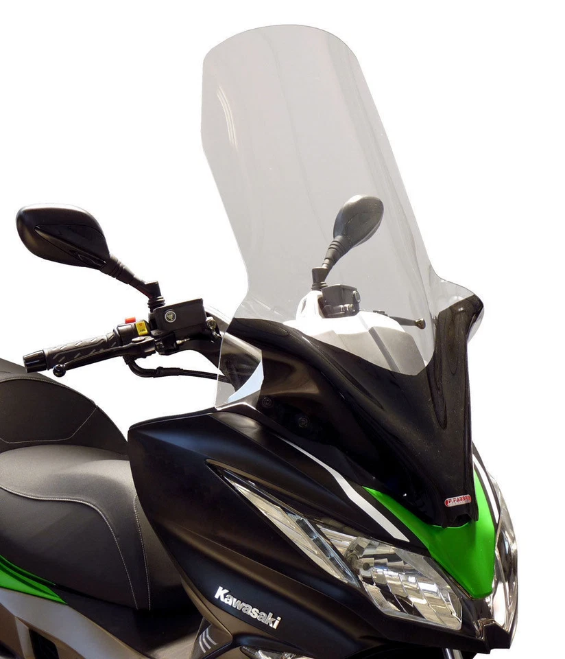 Fabbri PARAVENTO Parabrezza ALTO Trasparente Per Kawasaki J125 J300 2014 > 2019 - Immagine 1 di 1