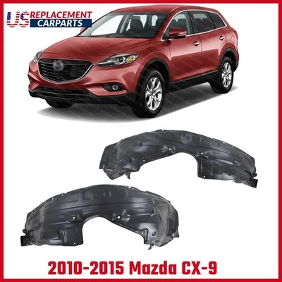 Juego de 2 protectores contra salpicaduras para Mazda CX-9 2010-2015 delantero, lado del conductor y del pasajero Foto 1 de 4