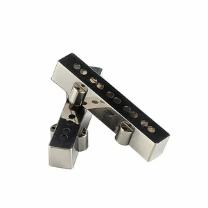 Chrome-plated Guitar Neck Bridge Pickup Cover Case for 5 String Jazz JB Bass - Picture 1 of 6