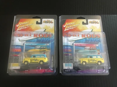 Johnny WHITE Lightning SURF RODS 1950 Chevy Suburban con tablas de surf juego de persecución A&B Foto 1 de 4