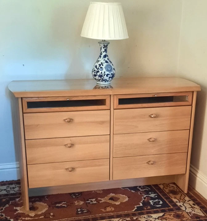 Vintage  Modern  French Eight Drawer Chest Of Drawers By Gautier - image 1 of 4