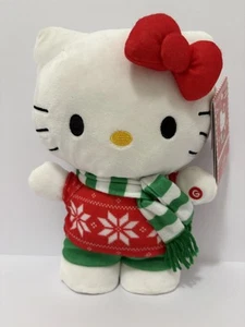 Sanrio Hello Kitty Weihnachtspullover 10 Zoll Plüsch Wattier 2024 Weihnachtsdeko - LESEN - Bild 1 von 6