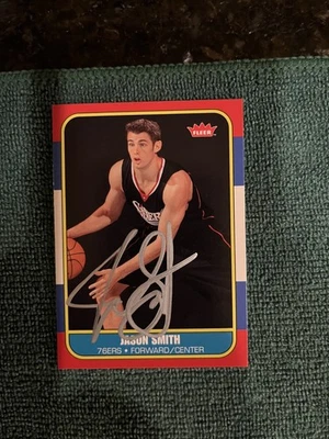 2007-08 Fleer 1986-87 复古新秀 Jason Smith #86R-153 RC 手工签名亲笔签名 — 第 1/2 张图片