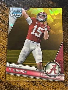 Ty Simpson 2023 Bowman University Cromo Zaffiro Oro Rifrattore /50 #23 - Foto 1 di 2