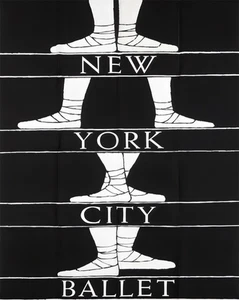 Póster de danza minimalista del ballet de la ciudad de Nueva York arte de pared - 12X16/16X20/18X24/24X36 - Imagen 1 de 11