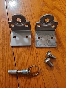 Malibu Pilates Pro Chair FOOT BOARD PIN AND BRACKETS SCREWS Replacement Parts - Picture 1 of 2