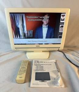 White Toshiba 19" HD TV 19LV506 DVD Player HDMI Combo VGA w/Remote - Works Fine! - Picture 1 of 10
