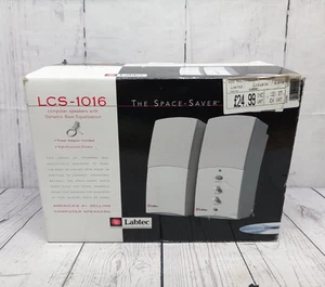 Labtec LCS-1016 Vintage Computer Speakers Retro Gaming Doom GTA - Afbeelding 1 van 15