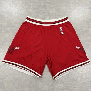 Champion Chicago Bulls Shorts XL Basketball Vintage 1990s 80s Red MJ Jordan NBA - Imagen 1 de 14