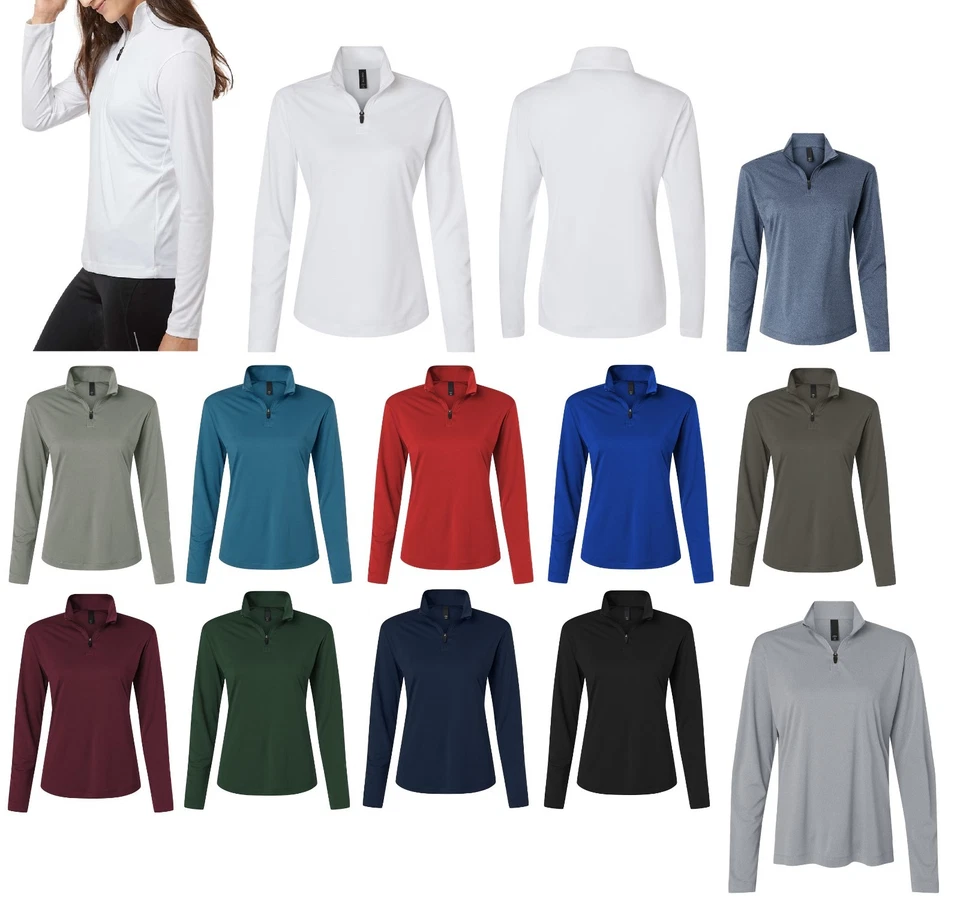 PERFORMANCE BASED, LIGHTWEIGHT, 1/4 ZIP PULLOVER, UPF 50, RESISTS SNAGS, XS-4XL - Image 1 of 1