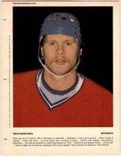 1980-81 Dimanche / Derniere Heure Photos Brian Engblom #NNO Montreal Canadiens