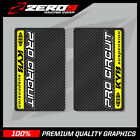 KYB UPPER FORK DECALS MOTOCROSS GRAPHICS MX GRAPHICS PROCIRCUIT CARBON YELLOW