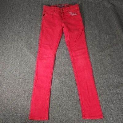 Social Collision Stinger Fit Red Skinny Jeans Men 28x32.5 Punk Rock Hipster - Image 1 of 4