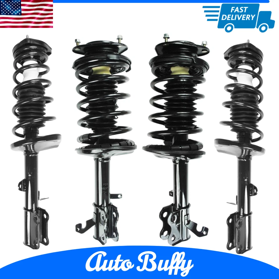 Conjunto de 2 puntales y resortes delanteros y 2 traseros para Toyota Corolla 1993-2002 Foto 1 de 1