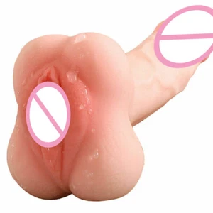 Blowjob Realistic Dildo Penis Vagina Masturbator Sex Toys for Adult Couple Male - Picture 1 of 10