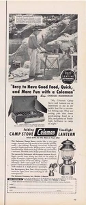 1952 Coleman Camp Stove & Floodlight Lantern Charles McDermand Print Ad - Picture 1 of 1