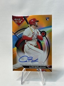 2023 Topps Finest Alec Burleson Orange Refractor Auto  RC /25 