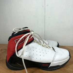 Nike Air Jordan Shoes Mens 7.5 Jumpman Team Basketball Sneakers White Leather - Picture 1 of 19