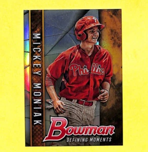 2017 Bowman Chrome Mickey Moniak Defining Moments 60/250 Refractor Card Phillies - Picture 1 of 1