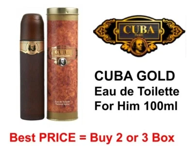 CUBA PARIS CUBA Original GOLD 100ml EDT Eau de Toilette for Men