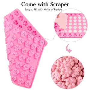 1Pc 69Cavity Silicone Dog Cat Paw Print Treat Molds Mini Gummy Candy Molds - Picture 1 of 12