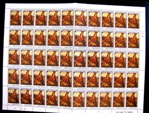 684 VIRGEN Y NIÑO - LIPPI - MNH OG - 1975 - HOJA COMPLETA (89) - Imagen 1 de 3