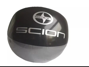 Beach Ball SCION Black Silver 10" Pool Toy NEW Multiple Quantities Available - Picture 1 of 2