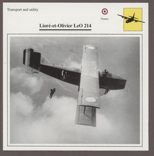 Liore et Olivier LeO 214 Edito Service Warplane Air Military Card France