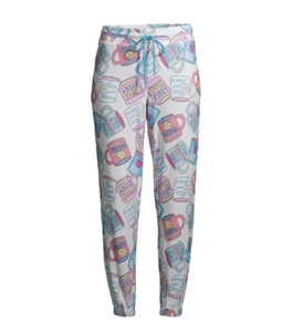 Briefly Stated Women's Size XS 0-2 Rise And Shine Jogger Lounge Pajama Pants - Picture 1 of 6