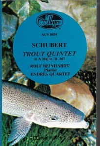 Schubert Trout Quintet * by Endres Quartet & Rolf Reinhardt (Cassette, Allegro) - Picture 1 of 2