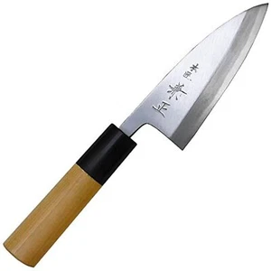 Kanetsune Ai-Deba 105mm With Buffalo Horn Bolster Magnolia wood handle G27 - Picture 1 of 2