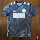 Adidas Sz S Climacool Sport Gym Run Short Sleeve Embroidered Men Grey Graphic T
