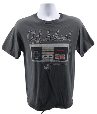 Nintendo Entertainment System NES Controller Old School Camiseta Hombre Gris Medio Foto 1 de 4