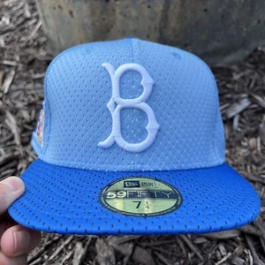 NWT! New Era Brooklyn Dodgers BP Mesh Hat 7 1/4 - Picture 1 of 5