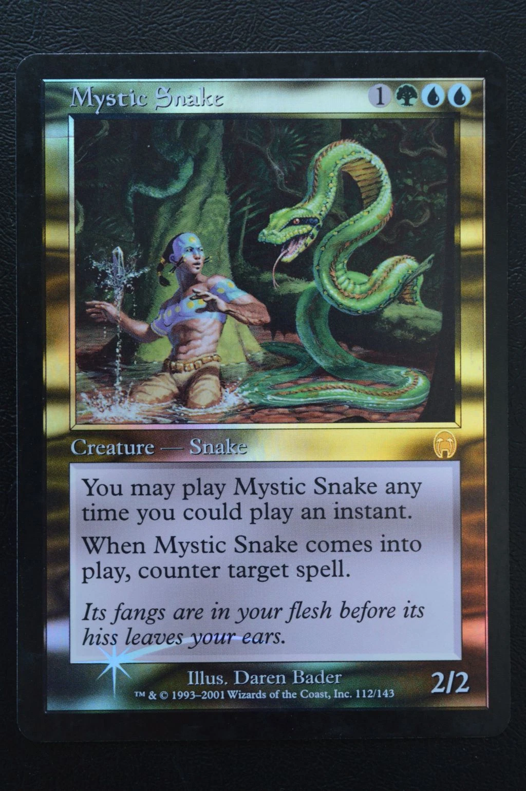 Magic The Gathering MTG MYSTIC SNAKE FOIL Apocalypse LP Lightly Played