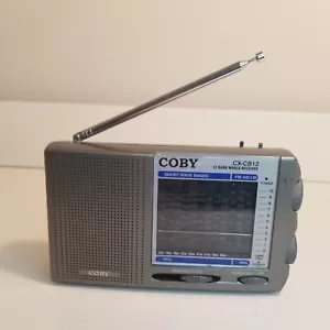 Coby CX-CB12 12 Band World Receiver AM/FM/LW/Shortwave Tested Works Well - Picture 1 of 6
