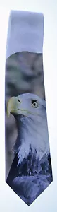 NEW! Bald Eagle Novelty Neck Tie Animal 100% Polyester Formal - Picture 1 of 1