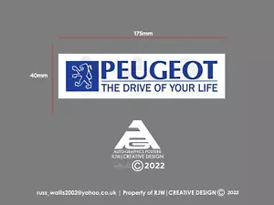 Pegatina parabrisas peugeot “The drive of your life” - Imagen 1 de 1